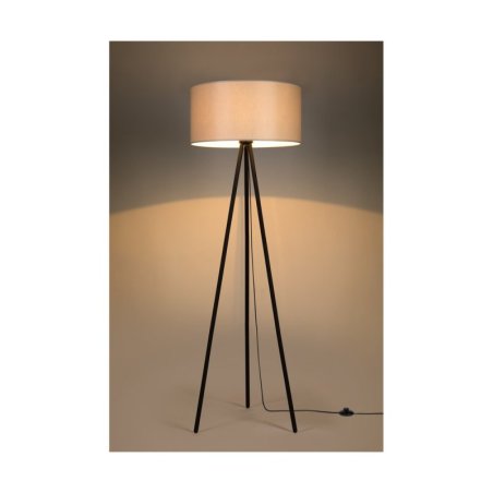 Dove Lampa Podłogowa 1xE27 Max.40W Czarny/Czarny PVC/Szary