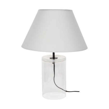 Dove Lampa Stołowa 1xE27 Max.40W Transparentny/Czarny/Szary