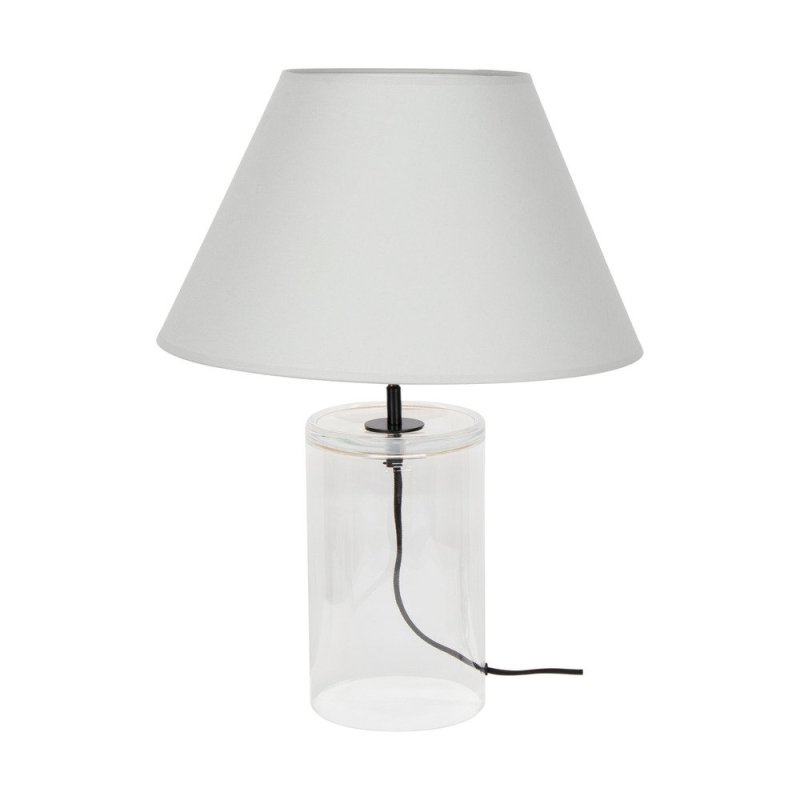 Dove Lampa Stołowa 1xE27 Max.40W Transparentny/Czarny/Szary