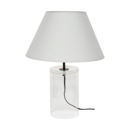Dove Lampa Stołowa 1xE27 Max.40W Transparentny/Czarny/Szary