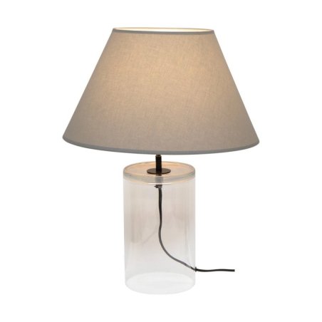 Dove Lampa Stołowa 1xE27 Max.40W Transparentny/Czarny/Szary