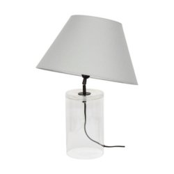 Dove Lampa Stołowa 1xE27 Max.40W Transparentny/Czarny/Szary