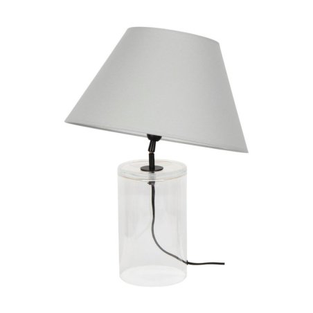 Dove Lampa Stołowa 1xE27 Max.40W Transparentny/Czarny/Szary