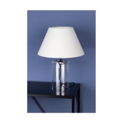 Dove Lampa Stołowa 1xE27 Max.40W Transparentny/Czarny/Szary