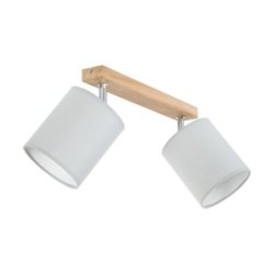 Aprillia Lampa Sufitowa 2xE27 Max.25W Dąb Olejowany/Szary