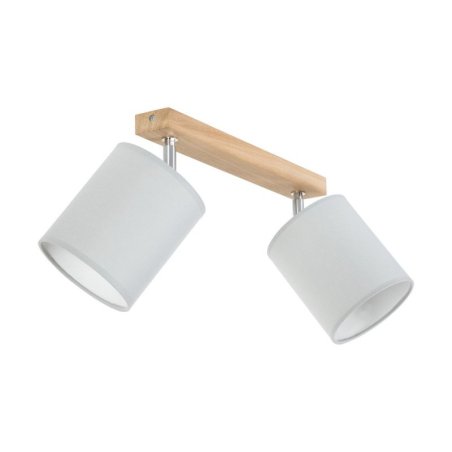 Aprillia Lampa Sufitowa 2xE27 Max.25W Dąb Olejowany/Szary