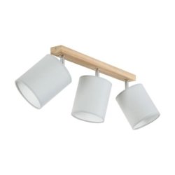 Aprillia Lampa Sufitowa 3xE27 Max.25W Dąb Olejowany/Szary