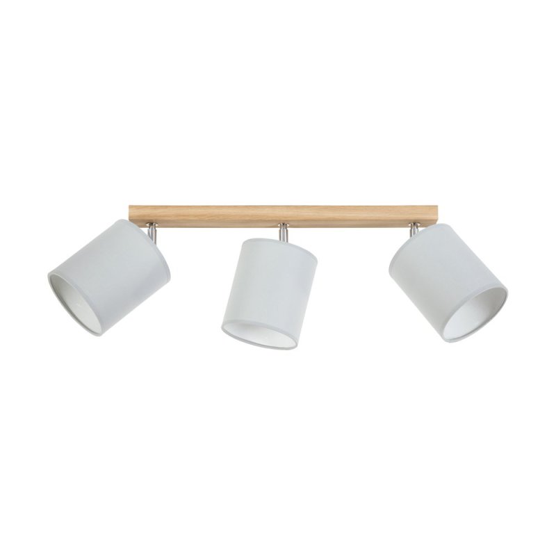 Aprillia Lampa Sufitowa 3xE27 Max.25W Dąb Olejowany/Szary