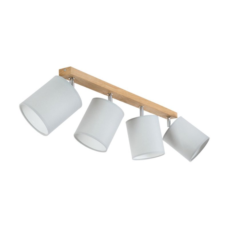 Aprillia Lampa Sufitowa 4xE27 Max.25W Dąb Olejowany/Szary