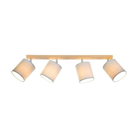 Aprillia Lampa Sufitowa 4xE27 Max.25W Dąb Olejowany/Szary