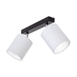 Aprillia Lampa Sufitowa 2xE27 Max.25W Czarny/Chrom/Szary