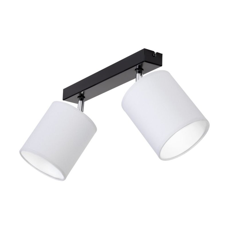 Aprillia Lampa Sufitowa 2xE27 Max.25W Czarny/Chrom/Szary