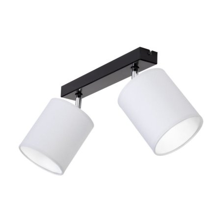 Aprillia Lampa Sufitowa 2xE27 Max.25W Czarny/Chrom/Szary