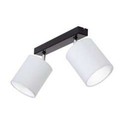 Aprillia Lampa Sufitowa 2xE27 Max.25W Czarny/Chrom/Szary