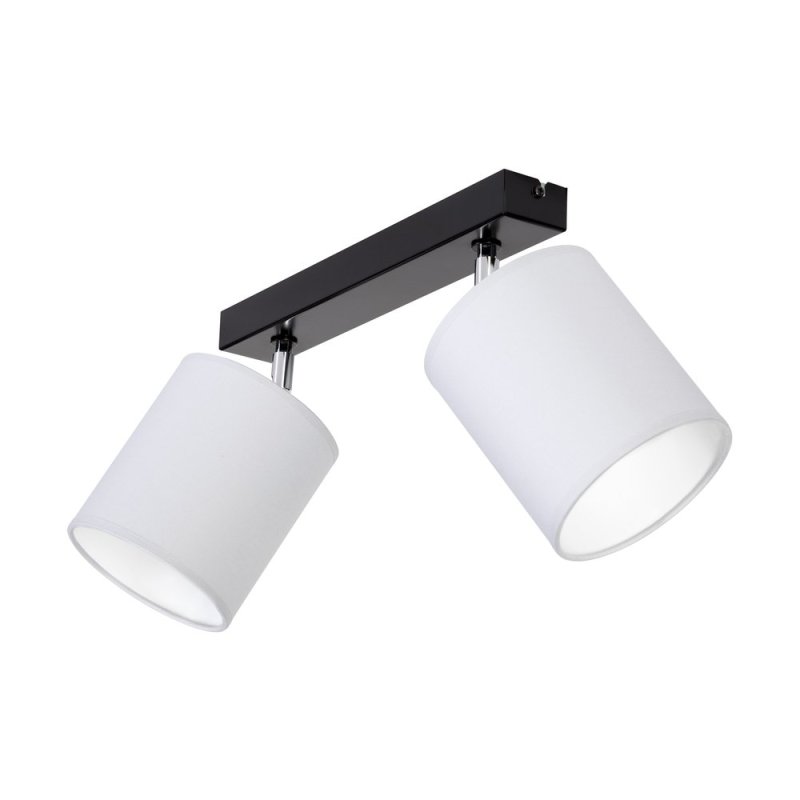 Aprillia Lampa Sufitowa 2xE27 Max.25W Czarny/Chrom/Szary