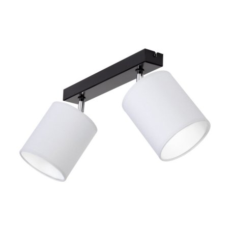 Aprillia Lampa Sufitowa 2xE27 Max.25W Czarny/Chrom/Szary