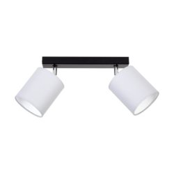 Aprillia Lampa Sufitowa 2xE27 Max.25W Czarny/Chrom/Szary