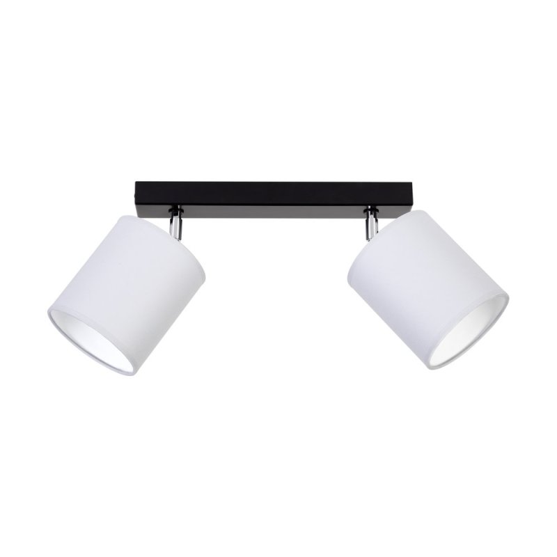 Aprillia Lampa Sufitowa 2xE27 Max.25W Czarny/Chrom/Szary