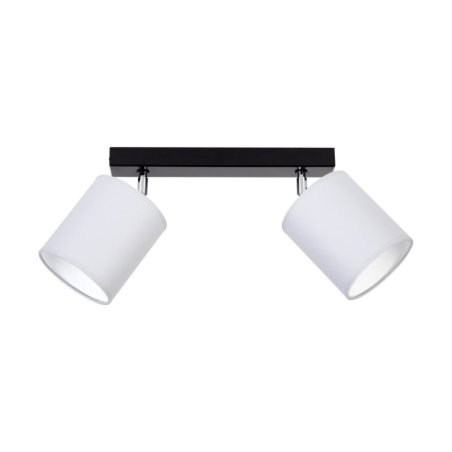 Aprillia Lampa Sufitowa 2xE27 Max.25W Czarny/Chrom/Szary