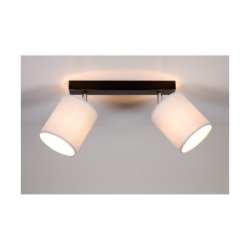 Aprillia Lampa Sufitowa 2xE27 Max.25W Czarny/Chrom/Szary