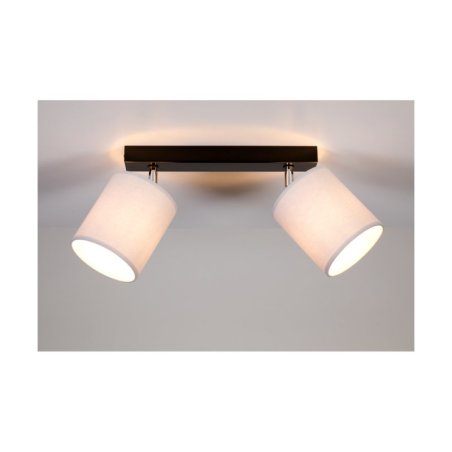 Aprillia Lampa Sufitowa 2xE27 Max.25W Czarny/Chrom/Szary