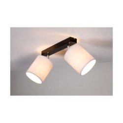 Aprillia Lampa Sufitowa 2xE27 Max.25W Czarny/Chrom/Szary