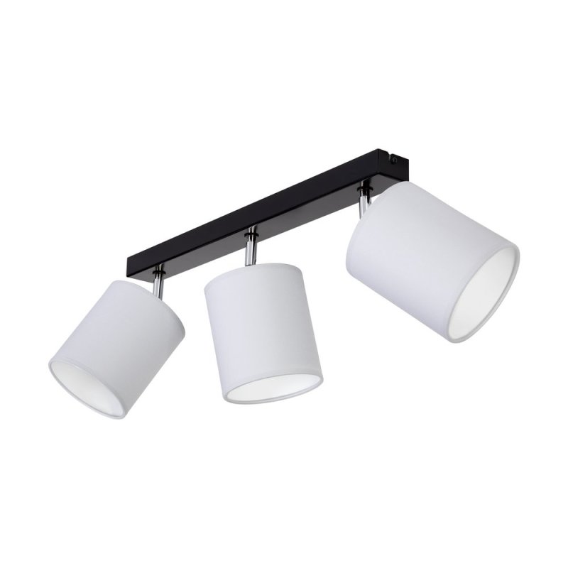 Aprillia Lampa Sufitowa 3xE27 Max.25W Czarny/Chrom/Szary