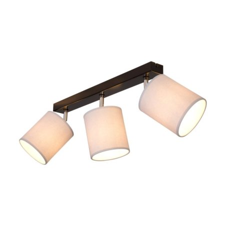 Aprillia Lampa Sufitowa 3xE27 Max.25W Czarny/Chrom/Szary