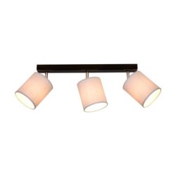 Aprillia Lampa Sufitowa 3xE27 Max.25W Czarny/Chrom/Szary