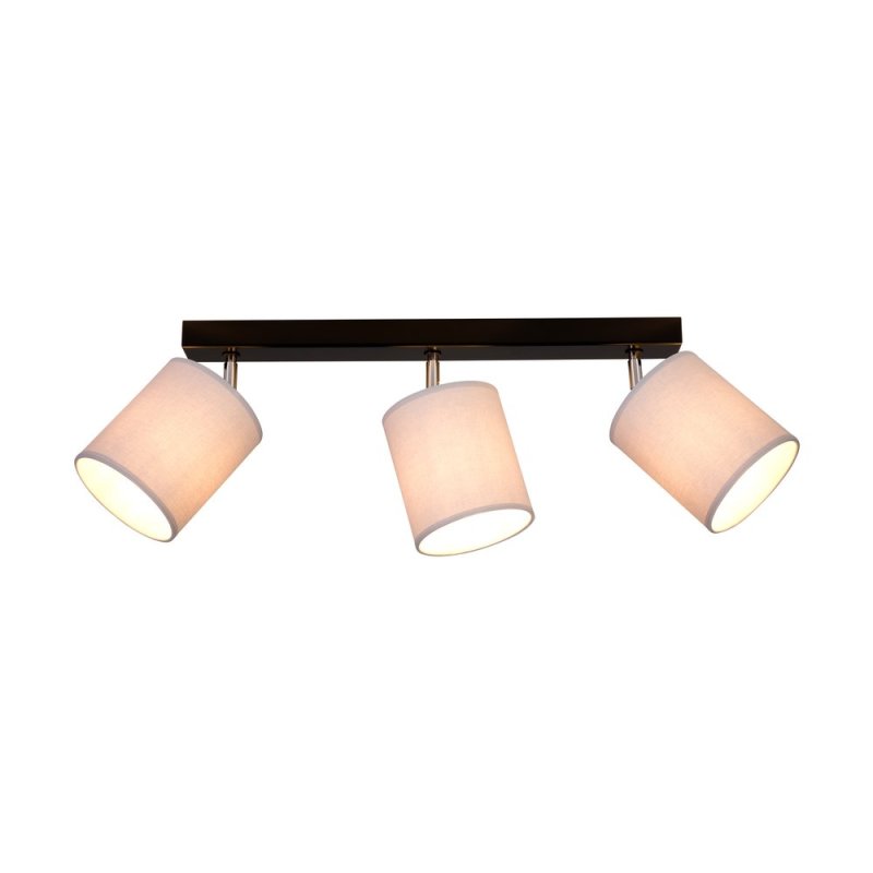 Aprillia Lampa Sufitowa 3xE27 Max.25W Czarny/Chrom/Szary