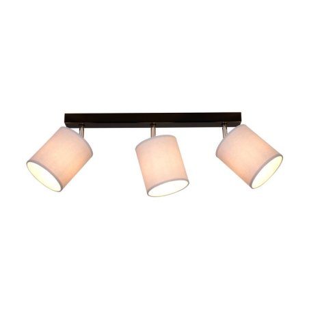 Aprillia Lampa Sufitowa 3xE27 Max.25W Czarny/Chrom/Szary