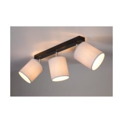 Aprillia Lampa Sufitowa 3xE27 Max.25W Czarny/Chrom/Szary