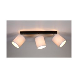 Aprillia Lampa Sufitowa 3xE27 Max.25W Czarny/Chrom/Szary