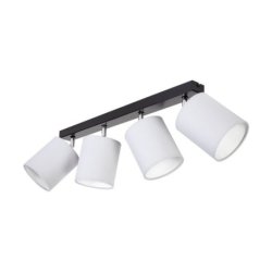 Aprillia Lampa Sufitowa 4xE27 Max.25W Czarny/Chrom/Szary