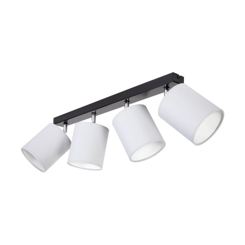 Aprillia Lampa Sufitowa 4xE27 Max.25W Czarny/Chrom/Szary