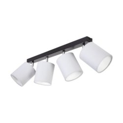 Aprillia Lampa Sufitowa 4xE27 Max.25W Czarny/Chrom/Szary