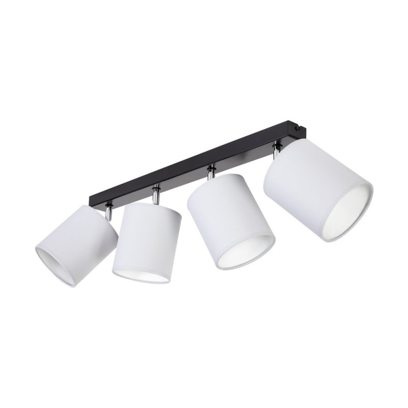 Aprillia Lampa Sufitowa 4xE27 Max.25W Czarny/Chrom/Szary