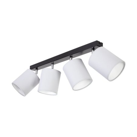 Aprillia Lampa Sufitowa 4xE27 Max.25W Czarny/Chrom/Szary