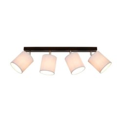 Aprillia Lampa Sufitowa 4xE27 Max.25W Czarny/Chrom/Szary