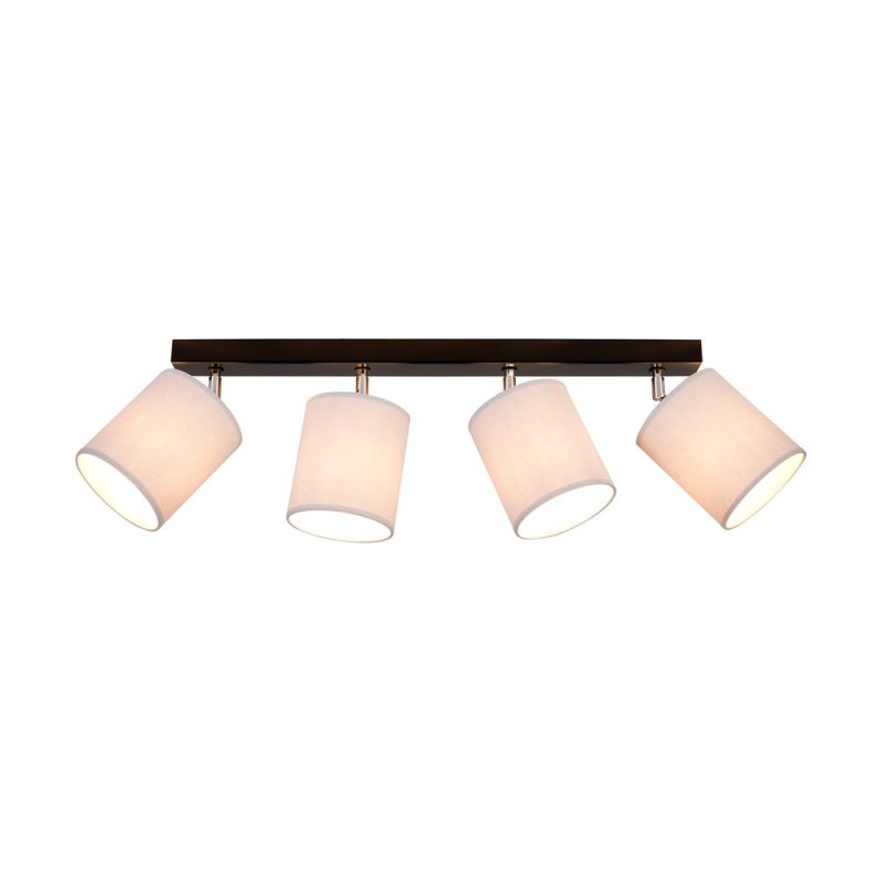 Aprillia Lampa Sufitowa 4xE27 Max.25W Czarny/Chrom/Szary