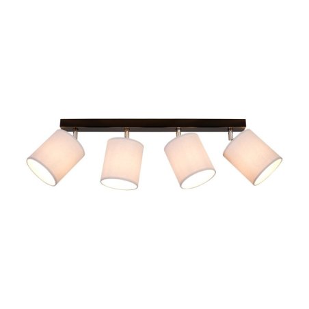 Aprillia Lampa Sufitowa 4xE27 Max.25W Czarny/Chrom/Szary