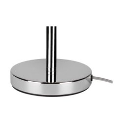 Cadre Lampa Stołowa 1xE27 Max.25W Chrom/Transparentny PVC/Szary