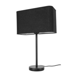 Cadre Lampa Stołowa 1xE27 Max.25W Czarny/Czarny PVC/Czarny