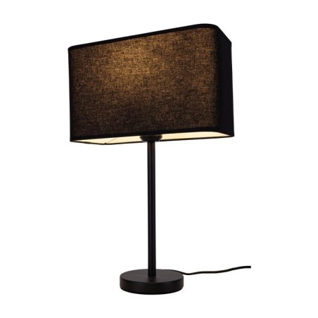 Cadre Lampa Stołowa 1xE27 Max.25W Czarny/Czarny PVC/Czarny