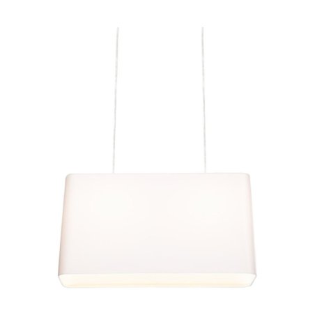 Cadre Lampa Wisząca 2xE27 Max.40W Chrom/Transparentny PVC/Biały