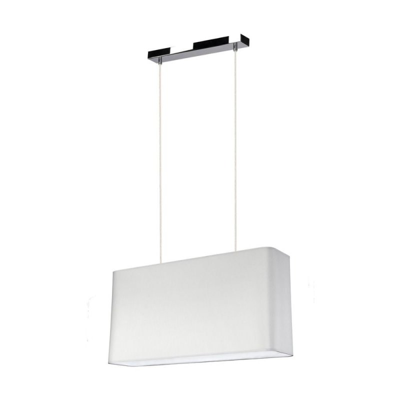 Cadre Lampa Wisząca 2xE27 Max.40W Chrom/Transparentny PVC/Szary