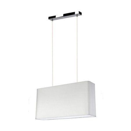 Cadre Lampa Wisząca 2xE27 Max.40W Chrom/Transparentny PVC/Szary