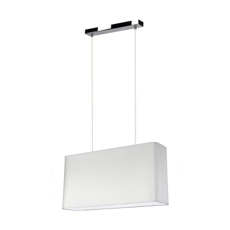 Cadre Lampa Wisząca 2xE27 Max.40W Chrom/Transparentny PVC/Szary