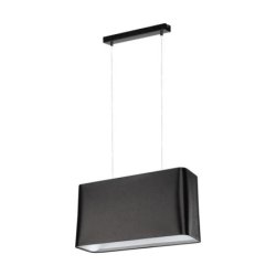 Cadre Lampa Wisząca 2xE27 Max.40W Czarny/Transparentny PVC/Czarny