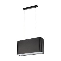 Cadre Lampa Wisząca 2xE27 Max.40W Czarny/Transparentny PVC/Czarny